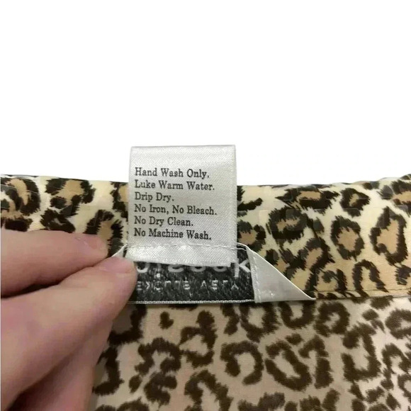 Exclusively Misook Jacket Animal Print Faux Leather Zip Clear Sequin Women Large - Picture 4 of 9